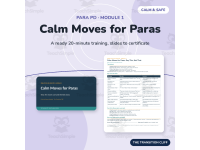 Paraprofessional Training: Calm Moves De-escalation PD | 20 Minutes preview