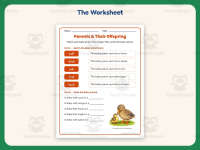 Parents Offspring Worksheet – 1st Grade Animals Practice + Answer Key preview 2