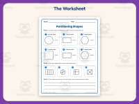 Partitioning Shapes Fractions Worksheet – 3rd Grade Math Practice preview 2