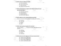 Parts of Speech | Adjectives 2 | High School Grammar Worksheet (Docs) preview 3