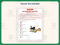 Pat and the Animals Phonics Reading Worksheet – 1st Grade Short Vowels preview 3