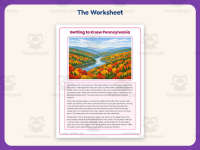 Pennsylvania Worksheet – 3rd Grade States Practice + Answer Key preview 2