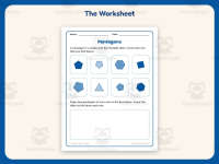 Pentagons Worksheet – 2nd Grade Geometry & Shapes Practice preview 2