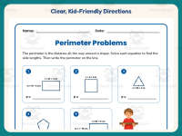 Perimeter Equation Problems Worksheet – 4th Grade Measurement Practice preview 4