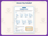 Perimeter Grids Worksheet – 3rd Grade Geometry & Measurement Practice preview 3