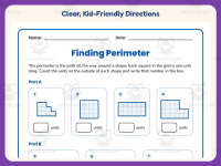 Perimeter Grids Worksheet – 3rd Grade Geometry & Measurement Practice preview 4