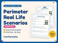 Perimeter Real Life Scenarios Worksheet – 2nd-5th Grade Measurement preview