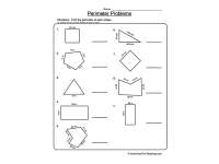 Perimeter Shape Problems Worksheet preview 2