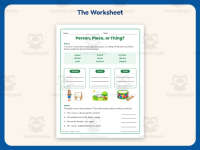 Person Place or Thing Worksheet – 2nd Grade Nouns Practice preview 2