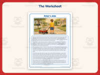 Peter’s Jobs Reading Comprehension Worksheet – 5th Grade Practice preview 2