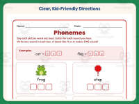 Phonemes Worksheet – 1st Grade Blends & Consonants Practice preview 4