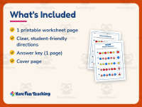 Pictures Patterns Worksheet – Kindergarten Math Practice + Answer Key preview 5