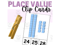 Place Value Clip Cards for Two Digit Numbers preview 3