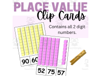 Place Value Clip Cards for Two Digit Numbers preview 4