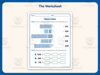 Place Value Matching Worksheet – 2nd Grade Base 10 Practice preview 2