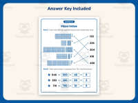 Place Value Matching Worksheet – 2nd Grade Base 10 Practice preview 3