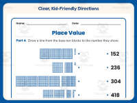 Place Value Matching Worksheet – 2nd Grade Base 10 Practice preview 4