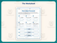 Place Value Thousands Worksheet – 4th Grade Math Practice + Answer Key preview 2