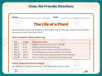 Plant Life Cycle Observations Worksheet – 4th Grade Plants Practice preview 4