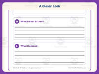 Plants KWL Graphic Organizer – 3rd Grade KWL and KWHL Practice preview 3