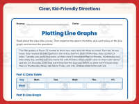 Plotting Line Graph Worksheet – 5th Grade Graphing Practice preview 4