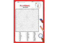 Plumbing Word Search Puzzle Worksheet – Skilled Trades Vocabulary preview