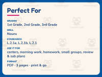 Plural Words Adding S Worksheet – 2nd Grade Nouns Practice preview 6