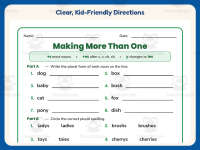 Plurals S ES IES Worksheet – 2nd Grade Plural Nouns Practice preview 4
