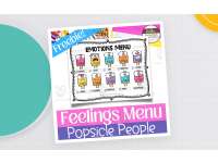 Popsicle Themed Feelings and Emotions Menu-- Feelings Chart For Kids preview