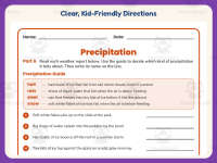 Precipitation Research Worksheet – 3rd Grade Environments Practice preview 4