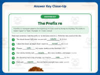 Prefix RE Worksheet – 2nd Grade Prefixes Practice + Answer Key preview 7