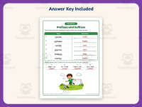 Prefixes and Suffixes Root Words Worksheet – 3rd Grade Grammar preview 3
