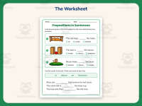 Prepositions in Sentences Worksheet – 1st Grade Grammar Practice preview 2