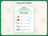 Prepositions Positions Worksheet – 1st Grade Grammar Practice preview 3