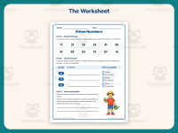 Prime Numbers Worksheet – 4th Grade Multiplication Practice preview 2