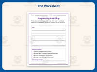 Progressing in Writing Worksheet – 2nd Grade Essays & Lined Paper preview 2