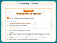 Properties of Matter Review Worksheet – 4th Grade States of Matter preview 7