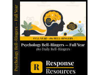 Psychology Bell Ringers FULL YEAR - 180 Daily Warm-Ups (Grades 9-12) preview