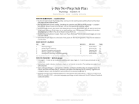 Psychology Emergency Sub Plans - 5 Days No Prep Worksheets preview 2