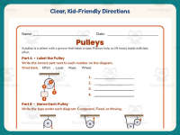 Pulleys Worksheet – 4th Grade Energy & Force Practice + Answer Key preview 4
