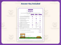 Purpose Worksheet – 3rd Grade Author’s Purpose Practice + Answer Key preview 3