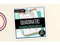 Quadratic Functions Worksheet – Vertex Form Practice preview