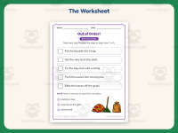Raking The Leaves Sequencing Worksheet – 1st Grade Summarizing preview 2