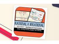 Rational & Irrational Numbers: Sorting & Approximating on a Number Line preview