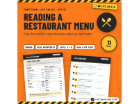 Reading a Restaurant Menu | Functional Reading + Money | Life Skills preview