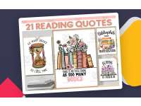 Reading Bulletin Board – 21 Quote Library Posters preview