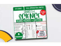 Reading Comprehension on Cells, Reproduction, Genetics (Fillable PDF) preview