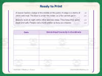 Reading Fluency Worksheet – 1st-2nd Grade Practice preview 7
