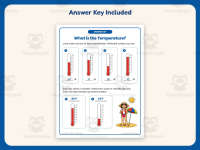 Reading Thermometers Worksheet – 2nd Grade Measurement & Temperature preview 3
