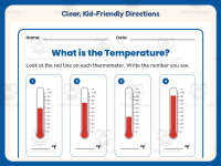 Reading Thermometers Worksheet – 2nd Grade Measurement & Temperature preview 4